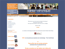 Tablet Screenshot of college-sainte-veronique.be